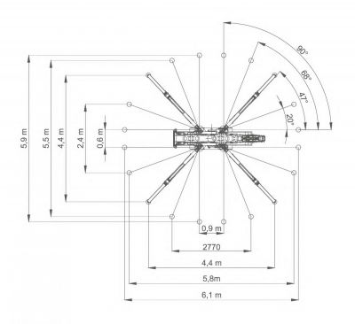Lagrue - Telescopische kraan: Jekko SPX 532 Lagrue - Telescopische kraan: Jekko SPX 532